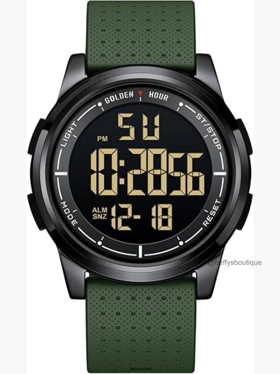 Ultra-Thin Minimalist Digital Sports Watch with Rubber Strap main image 5